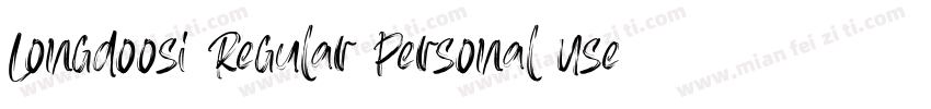 Longdoosi Regular Personal Use字体转换